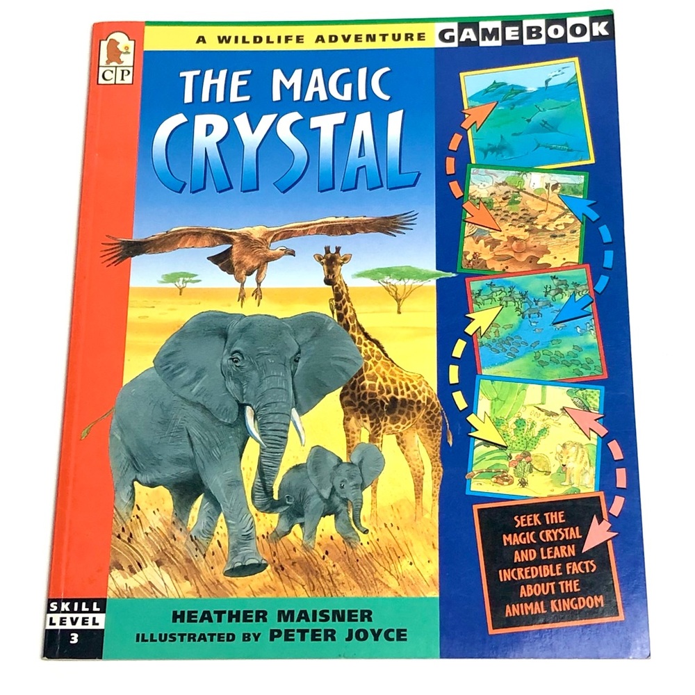 Awesome 90s Vintage Book: The Magic Crystal (A Wildlife Adventure) 1997 Animals